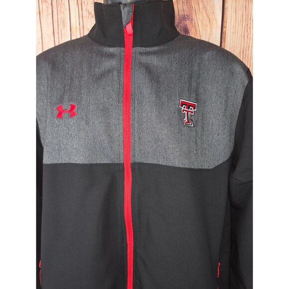 Texas Tech Red Raiders Under Armour Mens Jacket Medium Full Zip - Picture 3 of 9